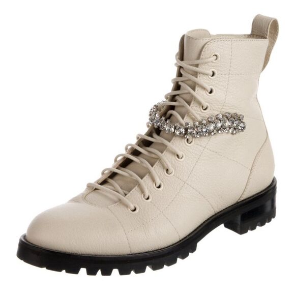 Jimmy Choo Cruz Zip-Up Combat Boots - fits size 9, but is a size 40 Italian - Picture 3 of 8